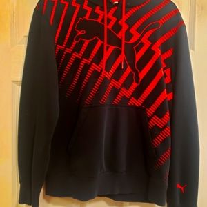 Puma red and black hoodie